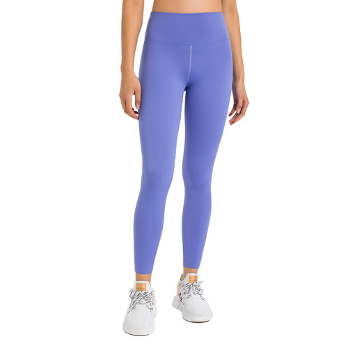 Cross-border new European and American cloud-like high-waist butt-lifting fitness yoga pants, skin-friendly naked feeling, breathable sports tight nine-point pants