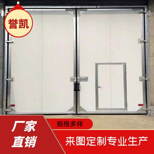 工业仓库车库平移门 密封车间平开门 彩钢板密封粮库车间平开门-阿里巴巴