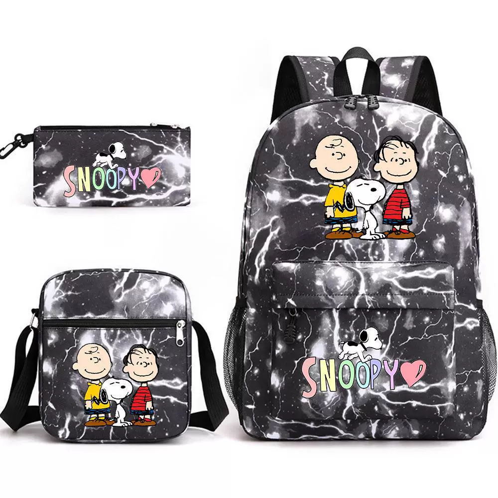 Nuby, Snoopy, набор, вместительный дорожный рюкзак для мужчин и женщин для путешествий, комплект из 3 предметов