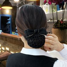 头花高级感发网兜盘发职业发网空姐工作头花护士盘发头饰银行发饰