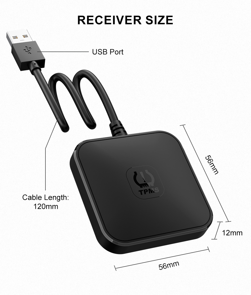 Android tire pressure monitoring system USB tire pressure large screen navigation dedicated tire pressure TPMS external built-in