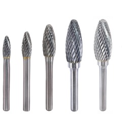 超硬合金回転やすり木工彫刻金属玉タングステン鋼フライスh型電動やすり磨きヘッド