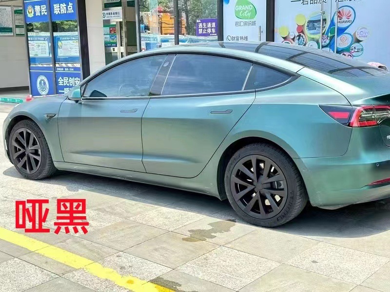 Suitable for Tesla model3 hub cover 18 inch models with hub spider web hub cover protection ring decoration