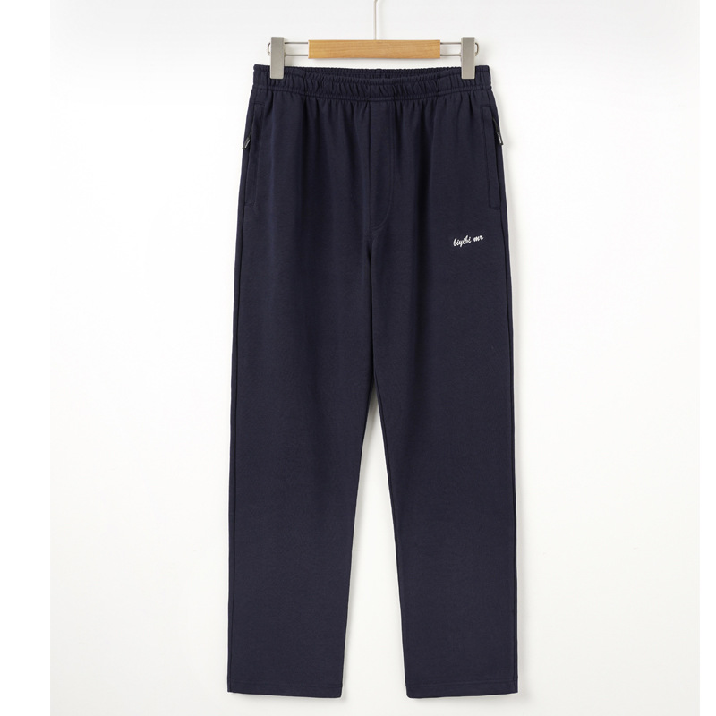 Cotton Sports Pants Men's Spring and Autumn and Summer Men's Casual Pants Middle-aged and Elderly Men's Pants Cotton Dad's Pants Straight Pants