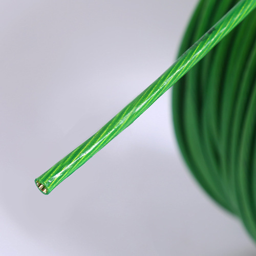 Green leather plastic-coated steel wire rope manufacturer PVC plastic-coated steel wire rope lifting clothesline greenhouse guardrail wire