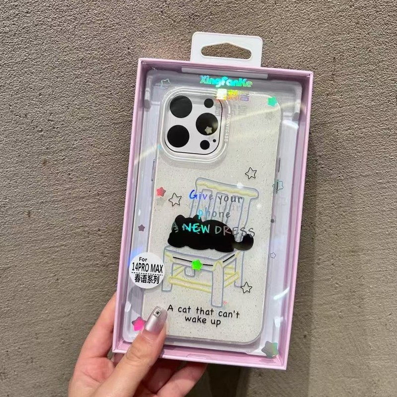 适用iPhone17Promax春语系列手机壳华为P80卡通少女苹果15防摔壳|undefined