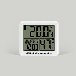 High Precision Large Screen with Date Clock Alarm System Digital Temperature and Humidity Meter