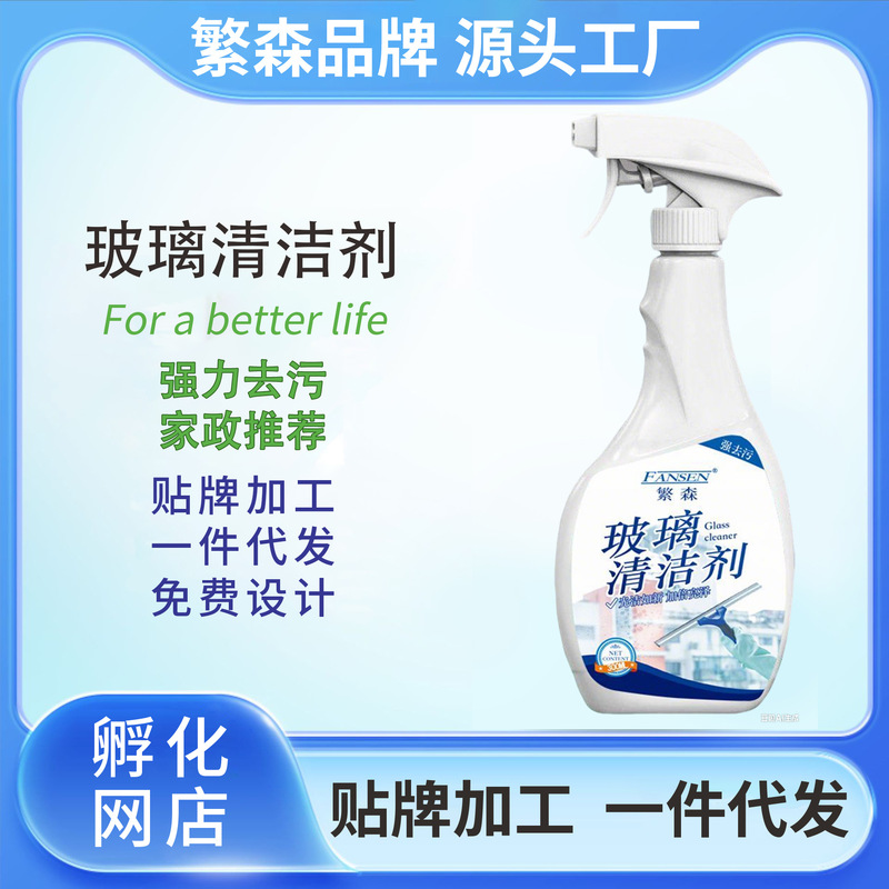 Wipe Glass Water Cleaner Household Window Cleaning Bathroom Window Strong Decontamination and Descaling Special