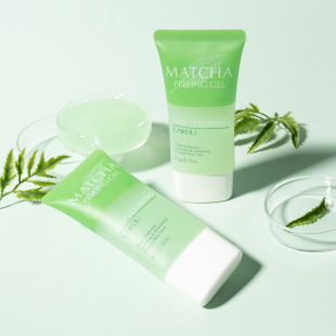Laikou Matcha Exfoliating Gel 60g Pore Softening Facial and Body Scrub Gentle Exfoliation