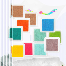 ��ͯ3*3cm��ָ��ӡ̨ �T�f���~��ɫӡ�� diy��Ƥ�·������Ʈ����l