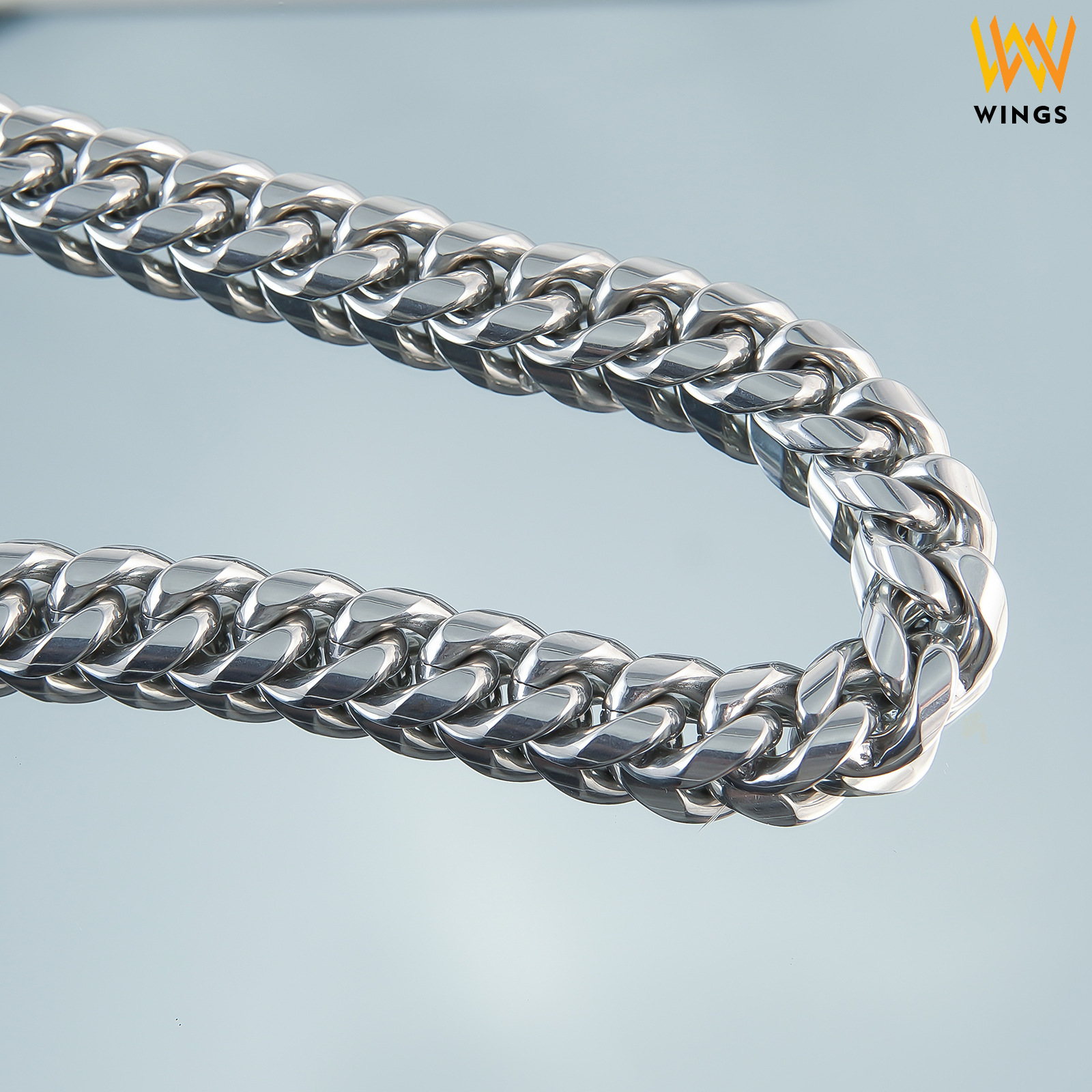 Collier polyvalent en acier titane, style européen et américain, chaîne cubaine ronde pour homme, faite main, haut de gamme et de niche._voghion.com