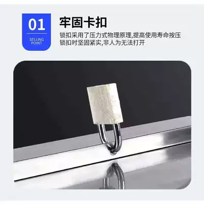 Thick stainless steel toolbox, three-layer folding: Repair kit