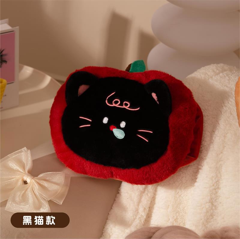 사과 검은 고양이