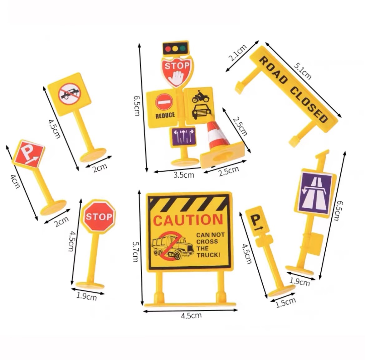 Juego de 9 piezas para barricadas pequeñas