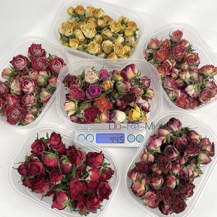 Multi-Headed Dried Rose Flowers Ins Rose Bubble DIY Glue Photo Frame Dried Flowers Naturally Air-Dried Mini Photo Album