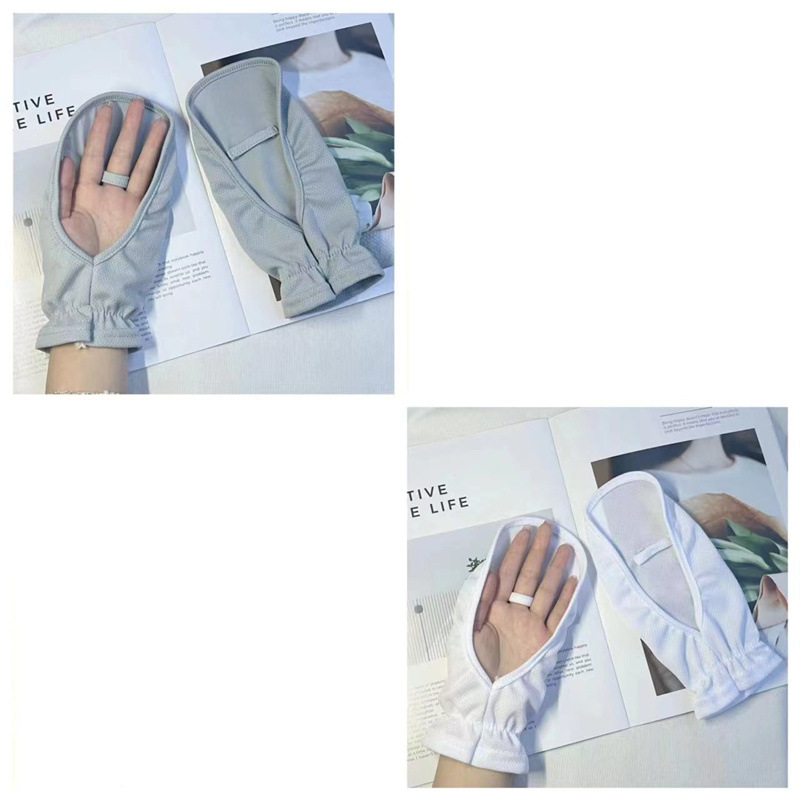 헤이즈 블루 + 화이트(2쌍) 자외선 차단 장갑