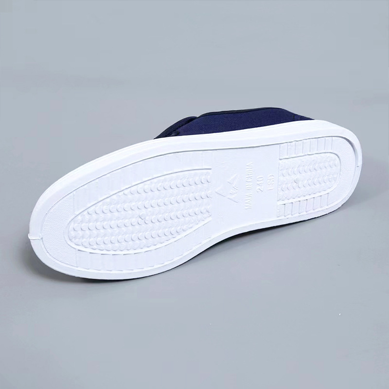 Manufacturer Supplies Customized Anti-Static Environmentally Friendly Work Shoes Blue Four-Hole Canvas Shoes Dust-Proof Safety Shoes Wholesale