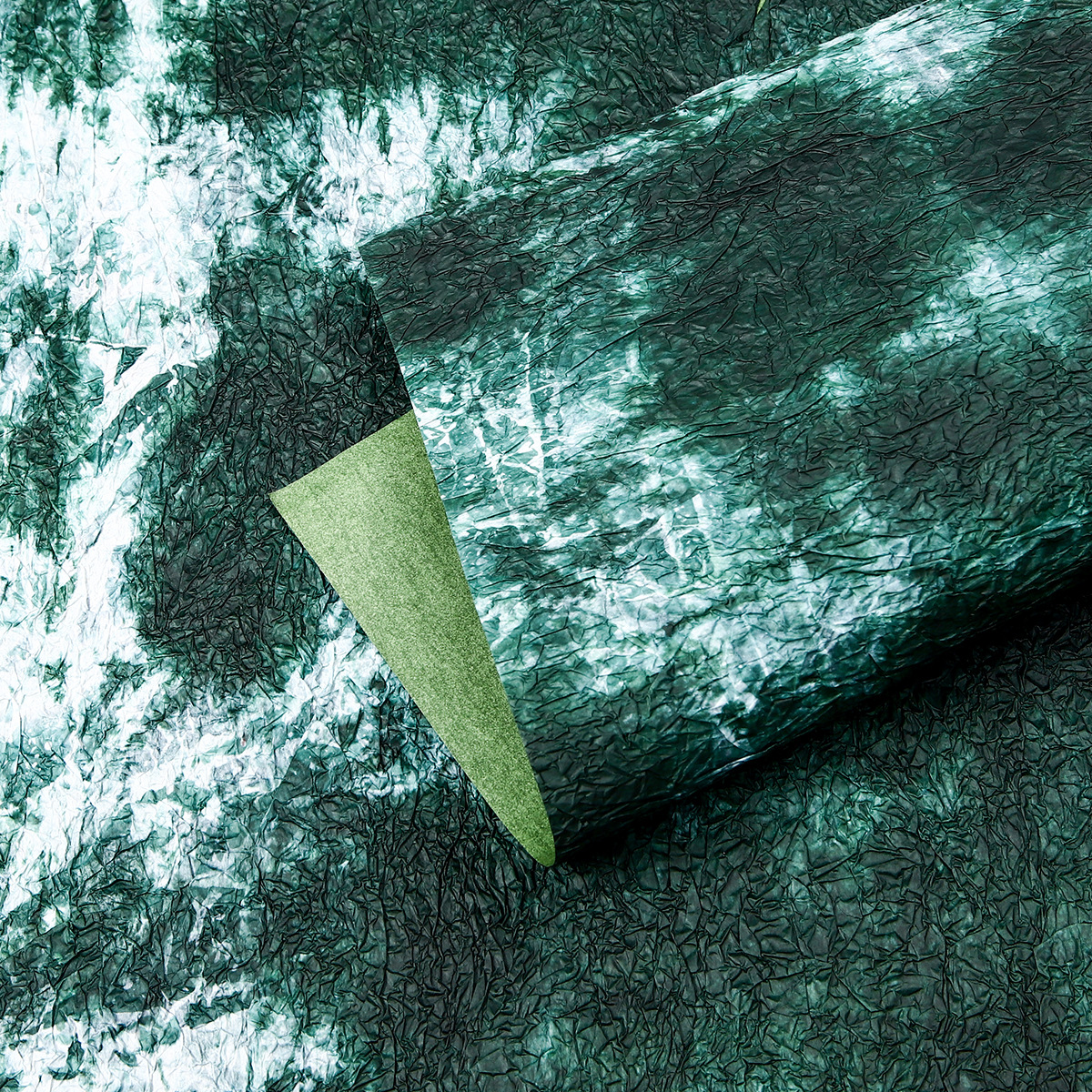 Papel de piedra hecho a mano, material de embalaje de flores, papel de textura, papel de textura de pliegue de doble capa, floristería, material floral, papel de embalaje