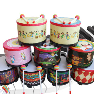 Hand Drum Korean Floor Drum Snare Drum Kidsren's Percussion Instrument Preschool Education Instrument Kindergarten Performance Double Hammer Snare Drum