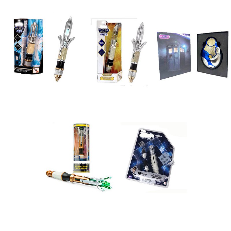 Doctor Who Merchandise: 10Th, 12Th, 14Th, 15Th Doctor Sonic Screwdrivers Toys