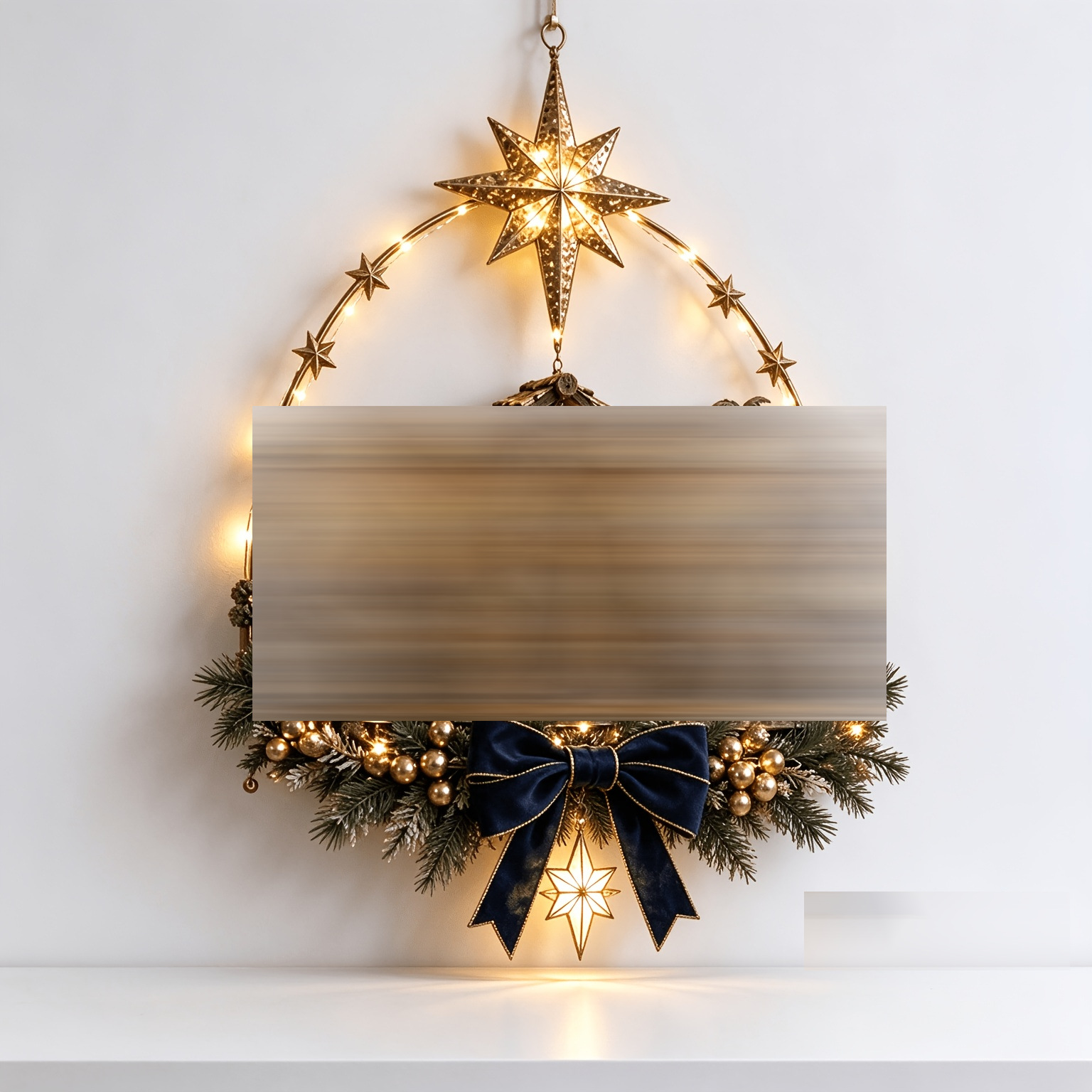 Decoración de Pared Luminosa del Nacimiento de Acrílico para Navidad