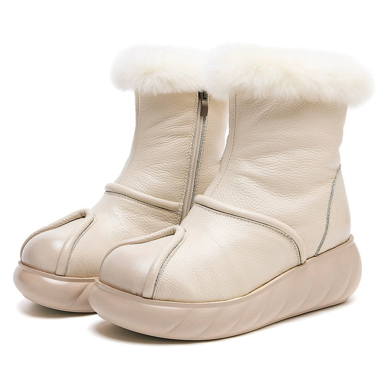 Ботинки Martens из натуральной кожи, удобные универсальные нескользящие на платформе, этно-стиль