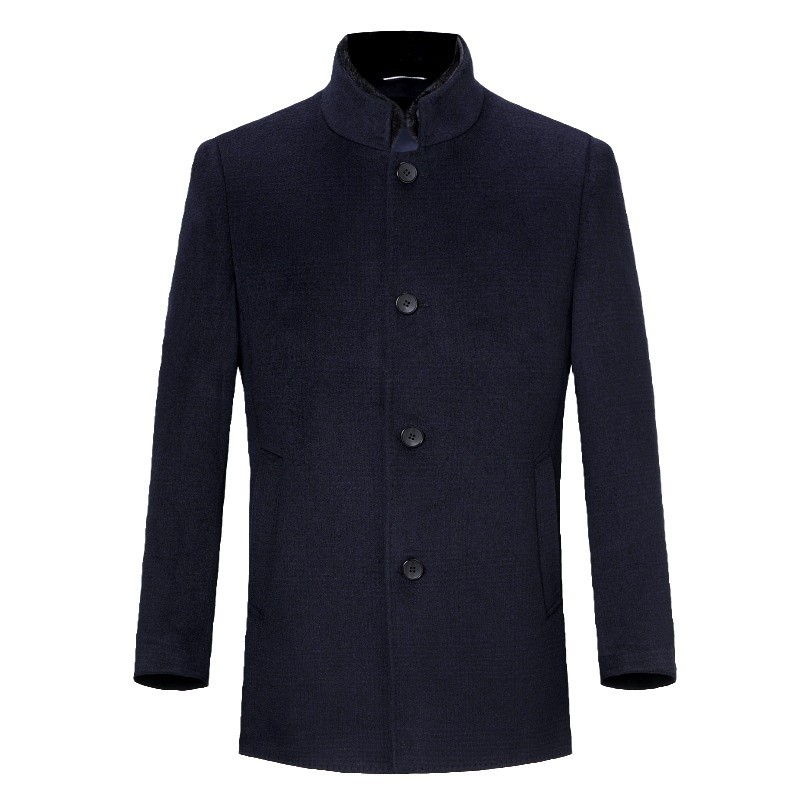 Woolen double-sided cashmere long woolen coat for boys