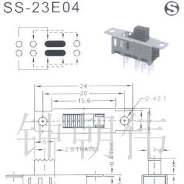 供应开关 SS-22j01拨动开关 厂家直销电子拔动开关