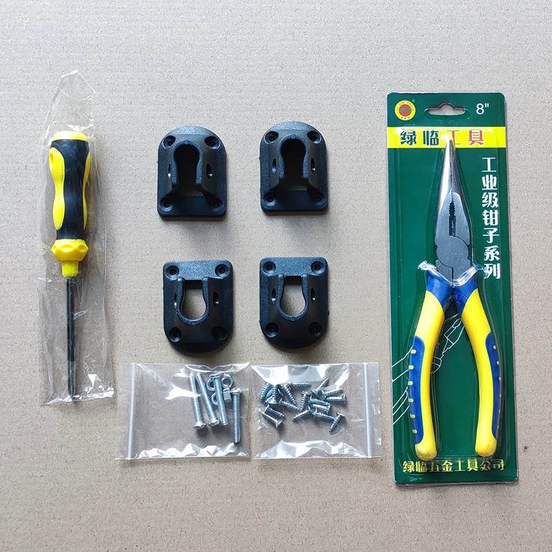 Black thickened (with pliers and screws) set of four