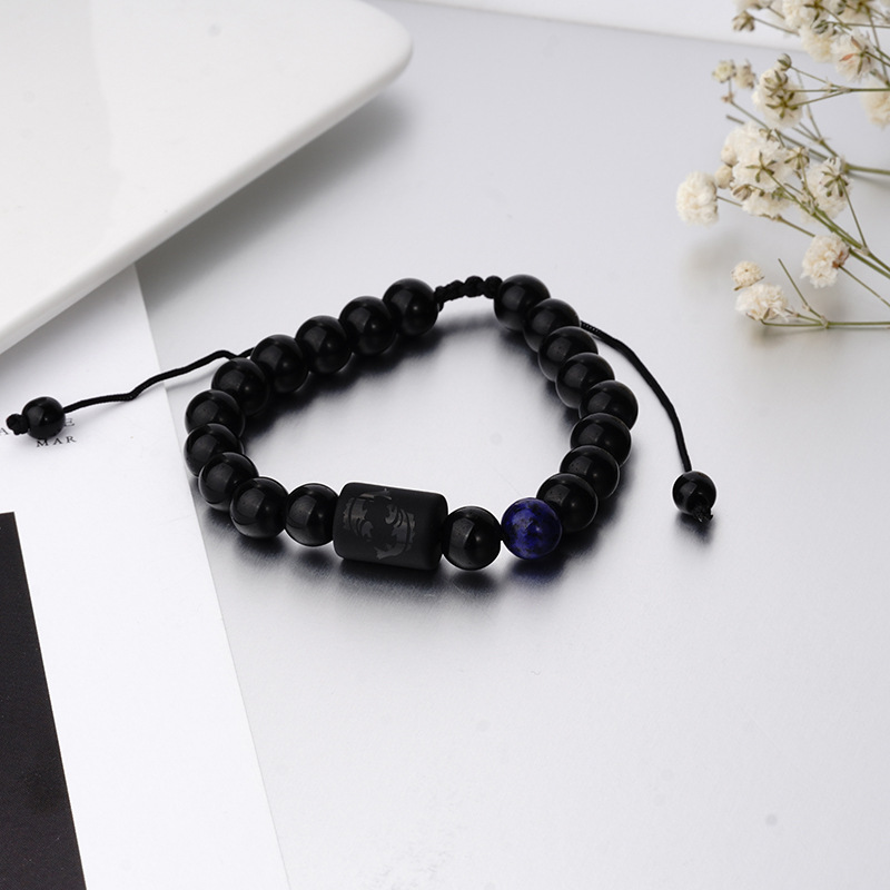 Fashion Constellation obsidian Handmade Bracelets 1 Piece