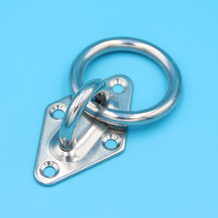 Stainless steel with ring diamond fixed buckle lock plate fixed handle wrench hook hook and loop rope buckle