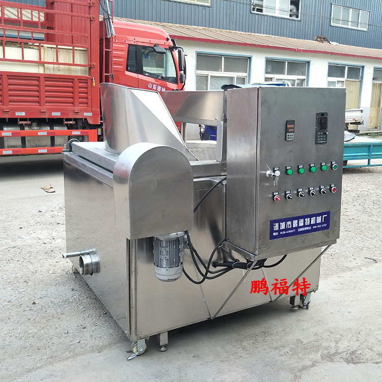 电加热炸肉丸油炸机|炸小鱼自动油炸机|炸面食类小型油炸机