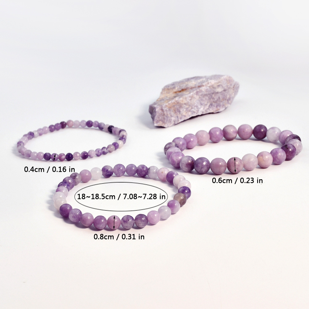 Purple Heart Stone Elegant Simple Style Geometric Bracelets display picture 4