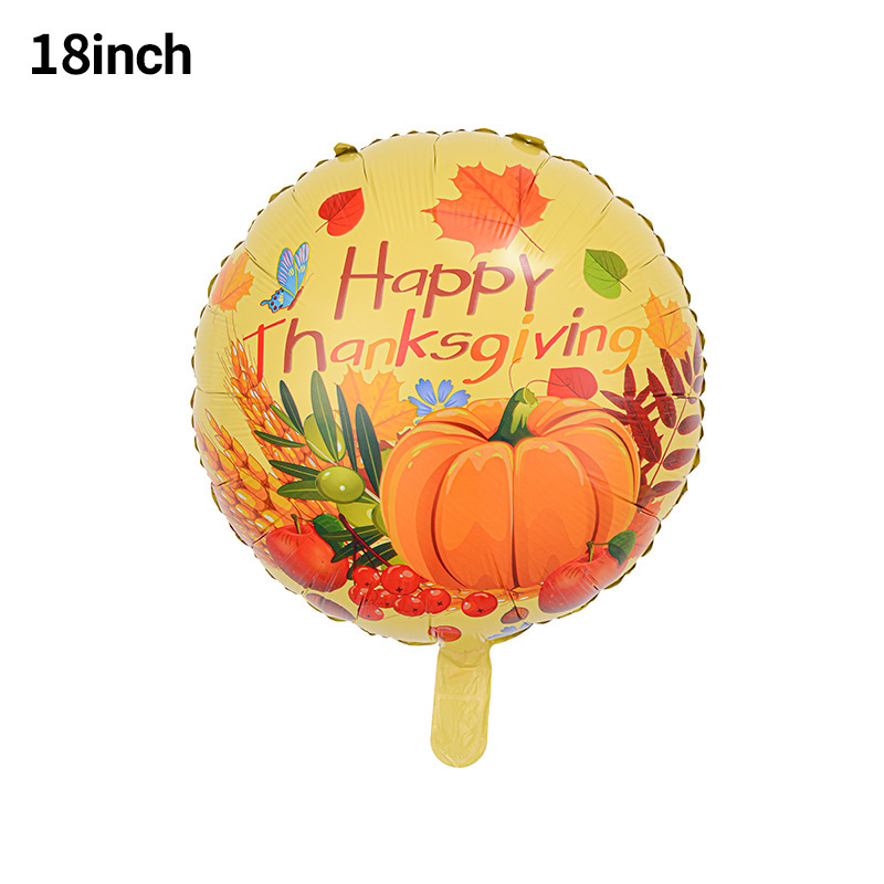 Forma de hoja de otoño globo de película de aluminio hojas decoración de acción de gracias arreglo hoja de arce hoja de tortuga bola de pino globo de calabaza image 25