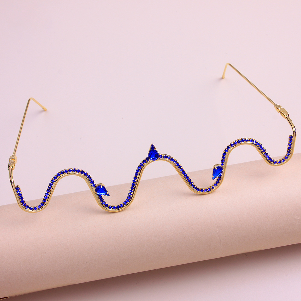 AliExpress onda caliente rhinestone gafas marco tendencia de las mujeres de lujo sin lente brillante gafas marco gafas