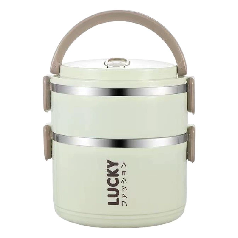 Бэнто-бокс из нержавеющей стали высокого вида офисный работник с крышкой в стиле ins изолированный Ланч-бокс отделенный Ланч-бокс