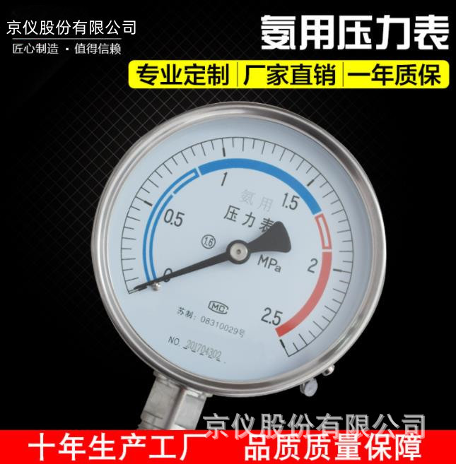 厂家生产直销YA-60 YA-100 YA-150系列氨用压力表