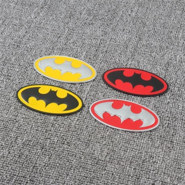 Car personalized emblem Batman 3D metal modified car sticker body decoration sticker tail emblem side emblem scratch cover sticker