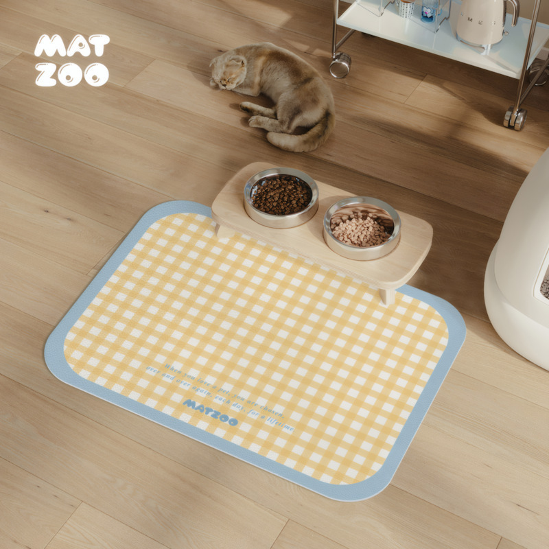 ペットの食事マット猫の食器マットの食事マットの滑り止め漏れ防止汚れ防止汚れ防止汚れ防止ペット用品マット|undefined