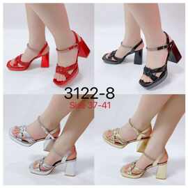 复色现货2025新款时尚方头防水台编织设计粗高跟一字扣时尚百搭