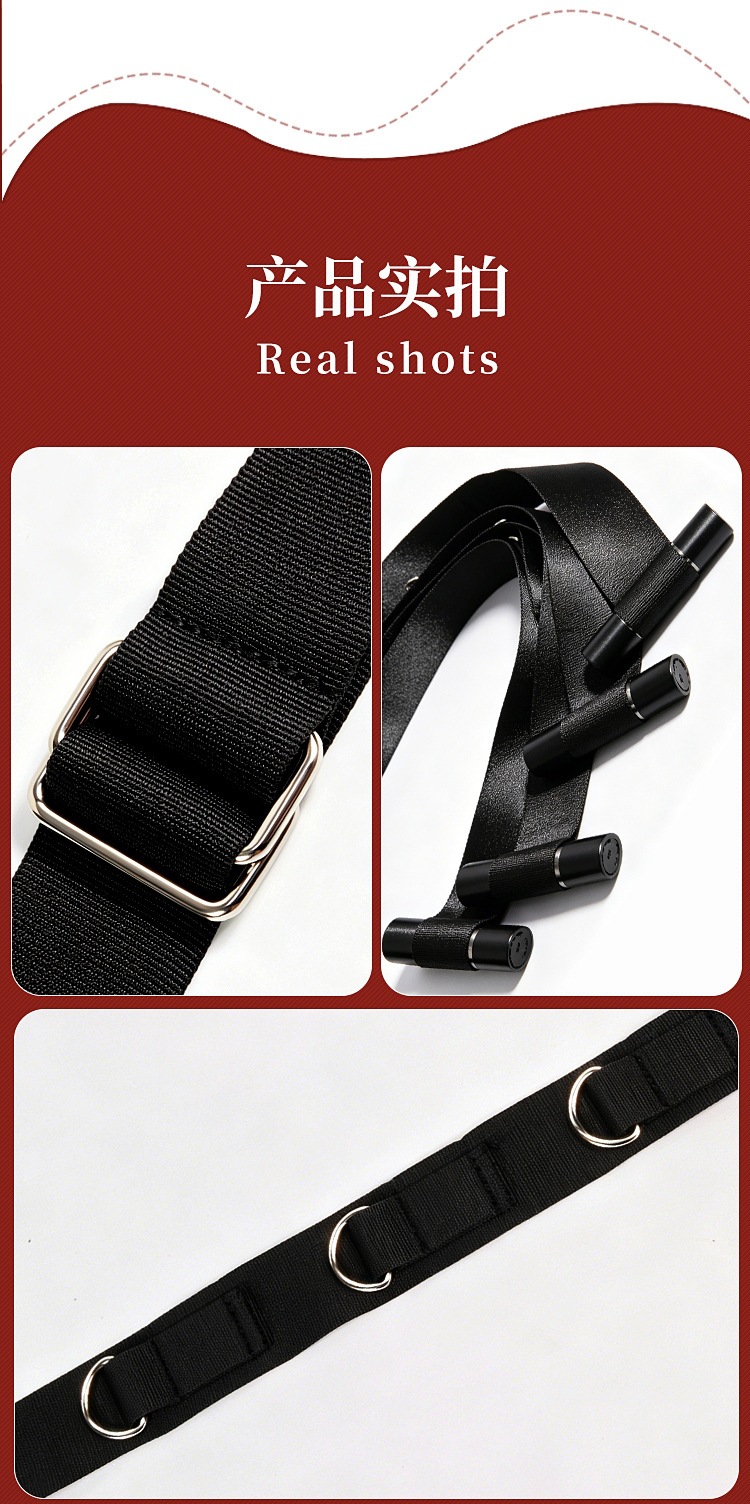 Door Swing Restraint Kit with Adjustable Straps and Handcuffs for Couples — detail image 13