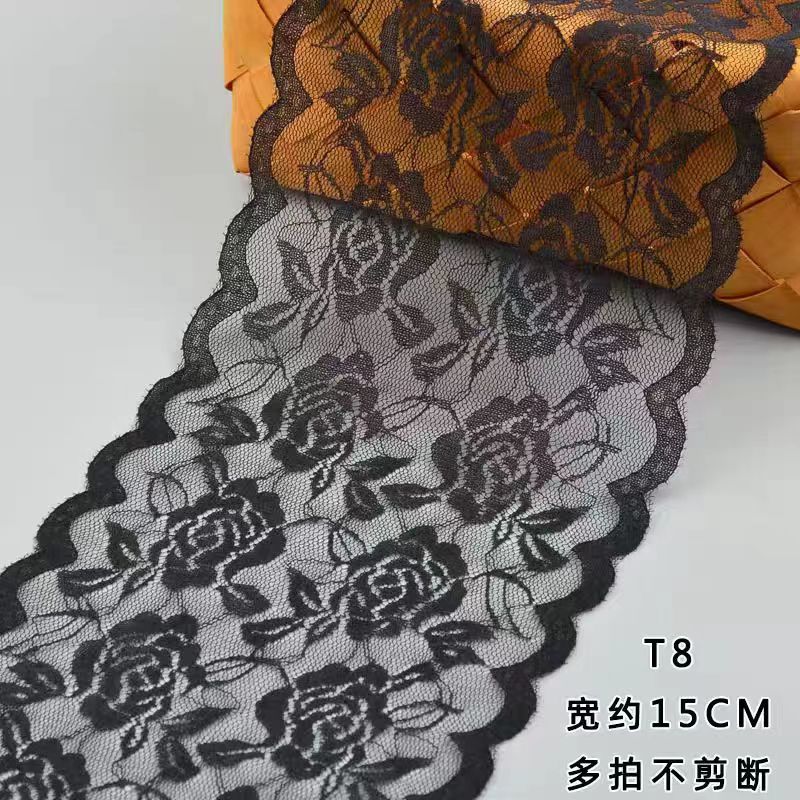 15cm de ancho rosa encaje accesorios de ropa interior multicolor opcional diy prenda de punto accesorios de prenda lotes