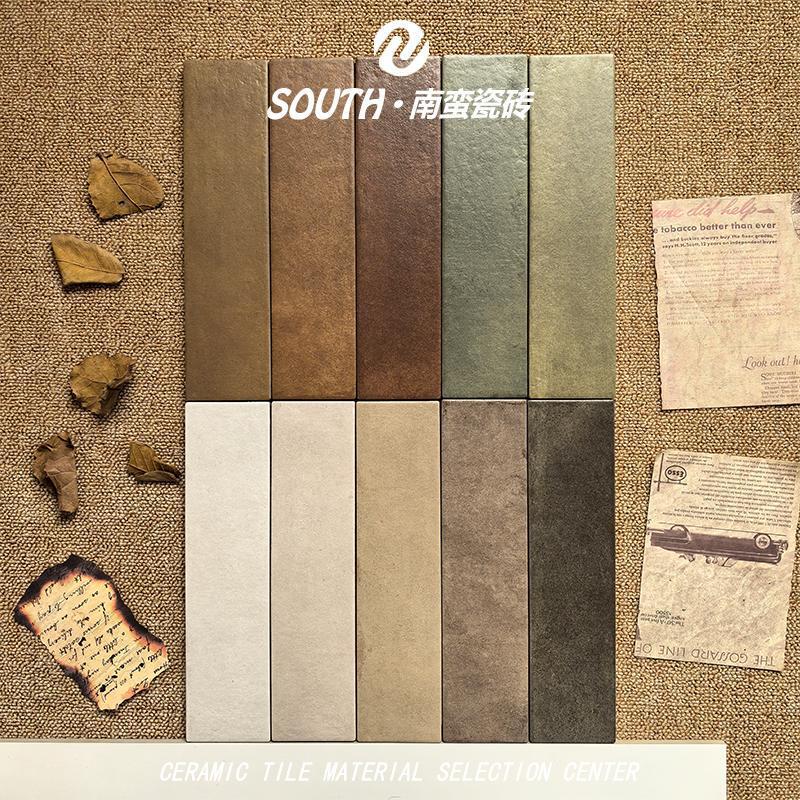 75X300 Maillard Style Caramel Color Digital Glaze Strip Tiles Designer's Choice B&B Bathroom Wall Tiles