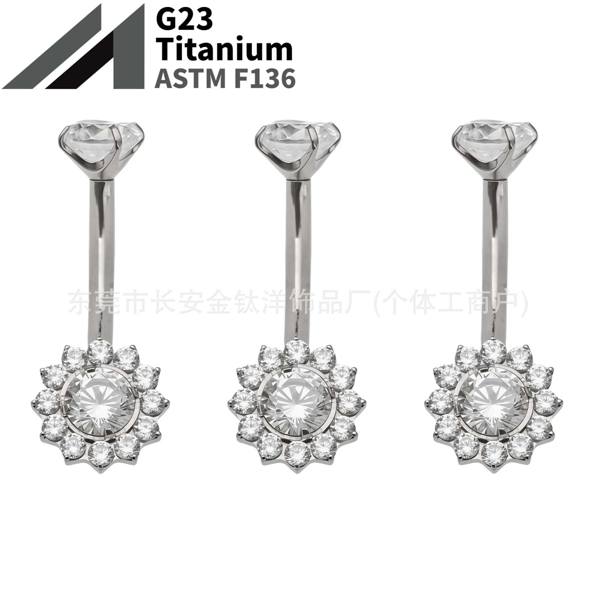 16G labret stud size and finish detail