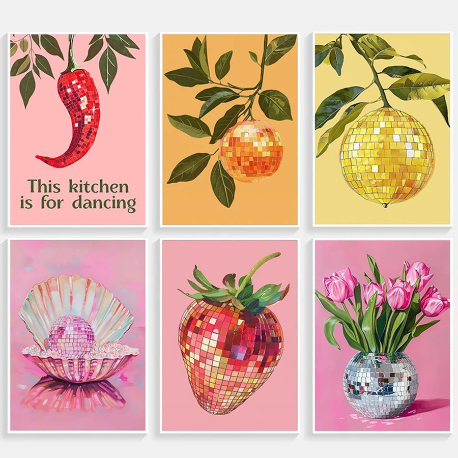 Hand-Painted Orange Vibrant Orange Frameless Painting Living Room Bedroom Decoration Hanging Painting Fashion Home Mural High-Definition Painting Core