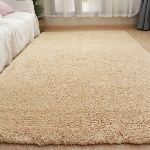 Solid color thickened lambswool living room carpet, bedroom bedside blanket, bay window mat, tatami crawling mat, sofa coffee table blanket