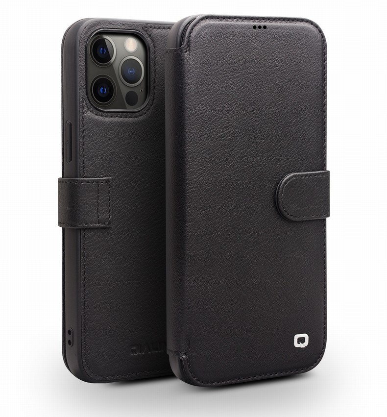 Ốp lưng da thật iPhone 12 Pro Max nắp lật mini có ngăn đựng thẻ — Khóa từ tính iPhone 12 mini 5,4 inch màu đen, Khóa từ tính iPhone 12 mini 5,4 inch màu nâu đậm, IPhone12 Pro Max 6,7 inch khóa từ tính doanh nhân màu nâu nhạt chi tiết 26