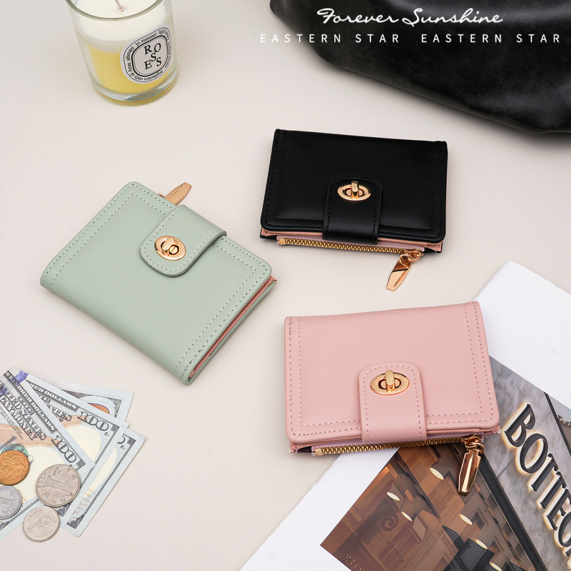 Great Value for Money! Japanese and Korean Style Pu Short Women's Wallet with a High-End Feel 80% off Simple Leather Wallet Great Value for Money! Japanese and Korean Style Pu Short Women's Wallet with a High-End Feel 80% off Simple Leather Wallet
