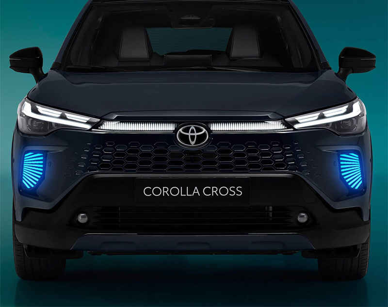Suitable for 25-26 Models of Toyota Corolla Cross, Special Modified Led Daytime Running Lights, Front Fog Lights
