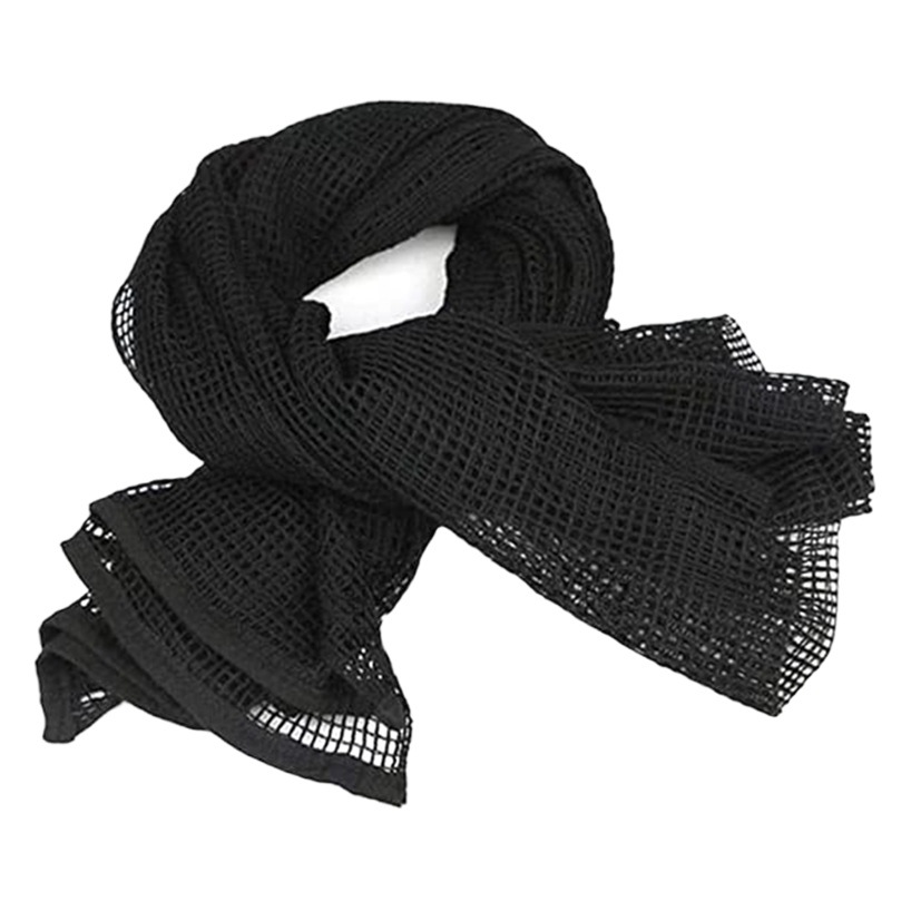 Camouflage Tactical Large Mesh Scarf Outdoor Hunting Field Camouflage Scarf Multifunctional Breathable Decorative Mesh Scarf Cycling Scarf